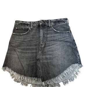 We The Free New Frayed Hem Denim Skirt 30 Festival Summer🌺